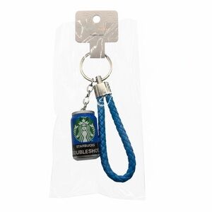Starbucks Doubleshot Keychain with Vibrant Blue Strap